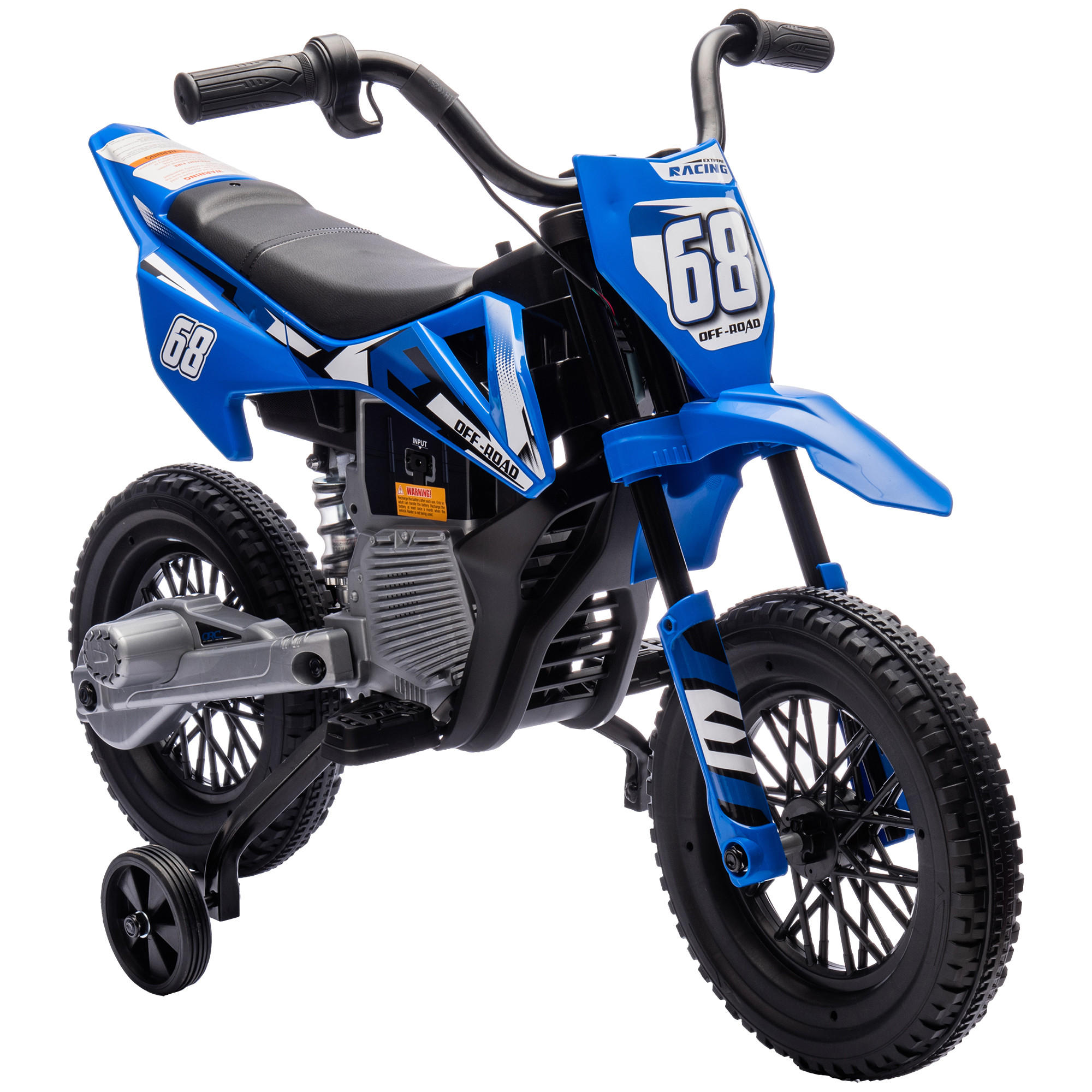 AIYAPLAY ELEKTRICKÁ MOTOCYKL, plast, kov, modrá