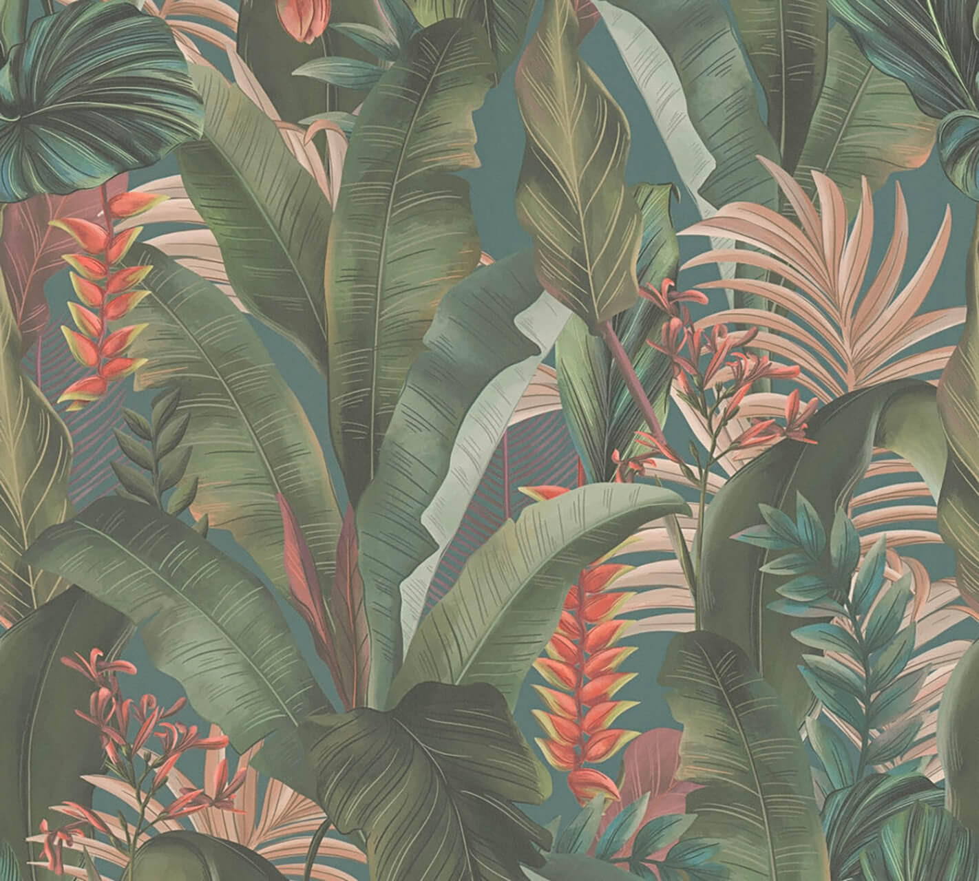 VLIESTAPETE Bunt 53/1005 cm - Petrol, Textil (53/1cm) - KUNSTLOFT