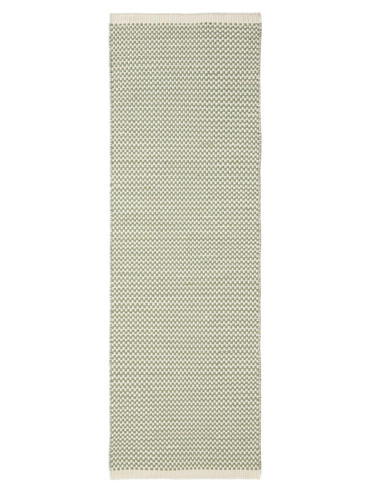 WOLLTEPPICH-LÄUFER Laura handgewebt 80/250 cm - Grün, Naturmaterialien/Textil (80/250cm) - benuta Pure