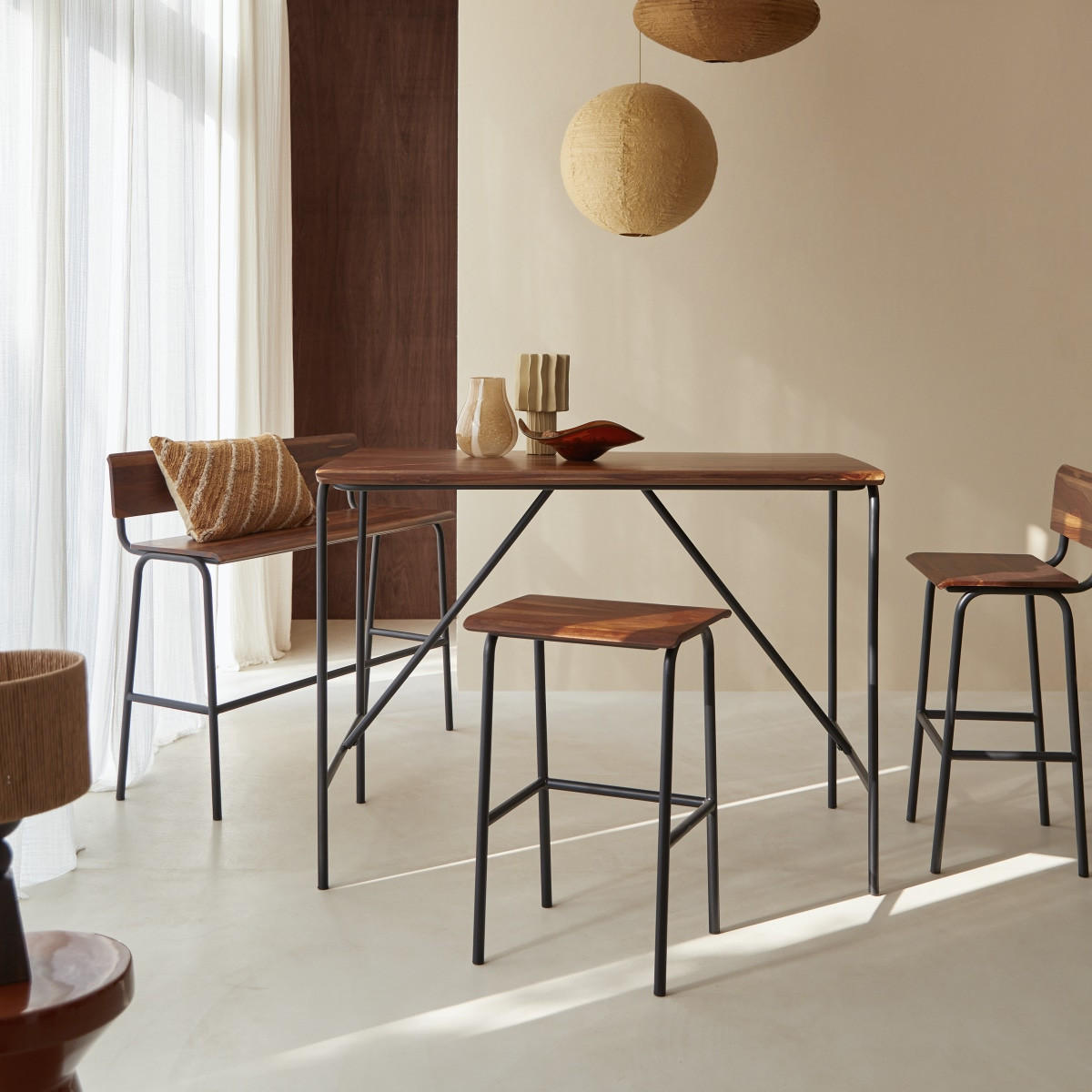 TISCH Talia Braun aus Palisander - Braun, Holz (84/140/106cm) - Tikamoon