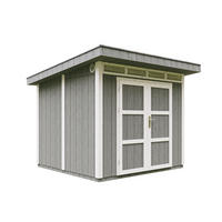 HOLZ-GARTHENHAUS basis LP SmartSide 5,9m² mit B279xL293xH239 cm - M903A - CAVERN STEEL - Dunkelgrau, Holz (294/237/279cm) - Timbela