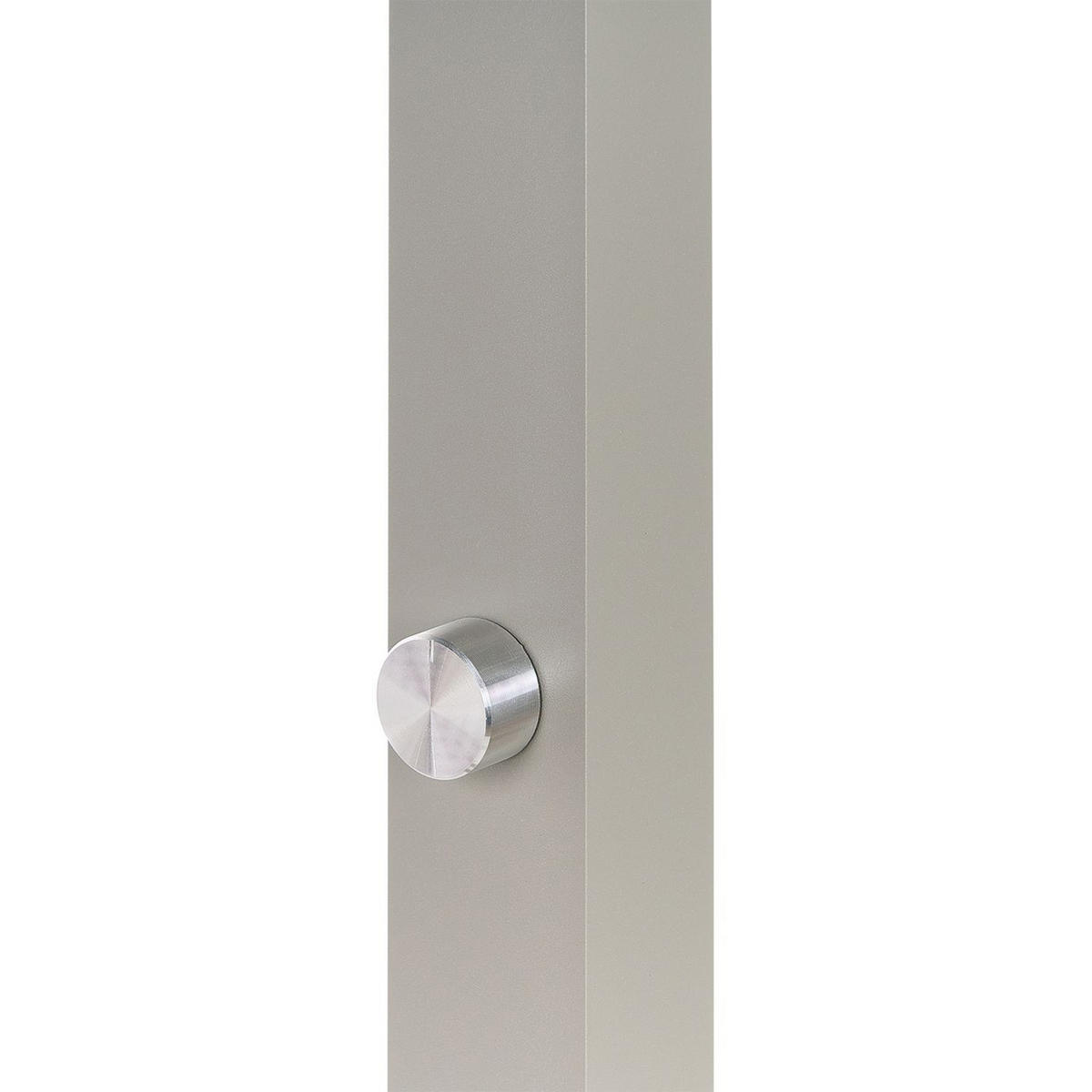 SCHREIBTISCHLAMPE Volans 4/121/120 cm - Silberfarben, Metall (4/121/120cm) - Beliani