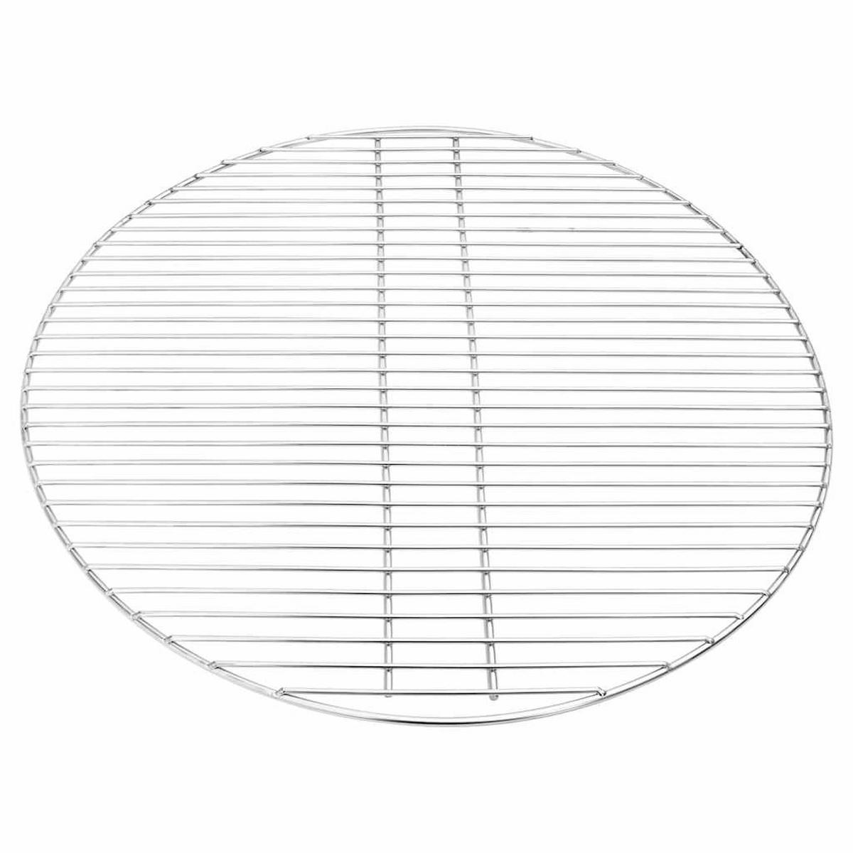 GRILLROST Silber 60/60 Cm Edelstahl - Silberfarben, Metall (60/60cm) - vidaXL