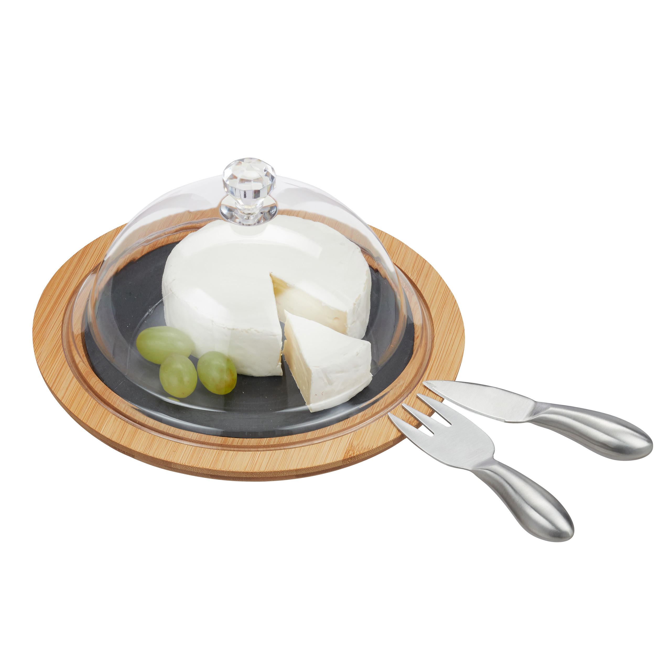 CLOS natur antracit cu platou bambus 25 cm