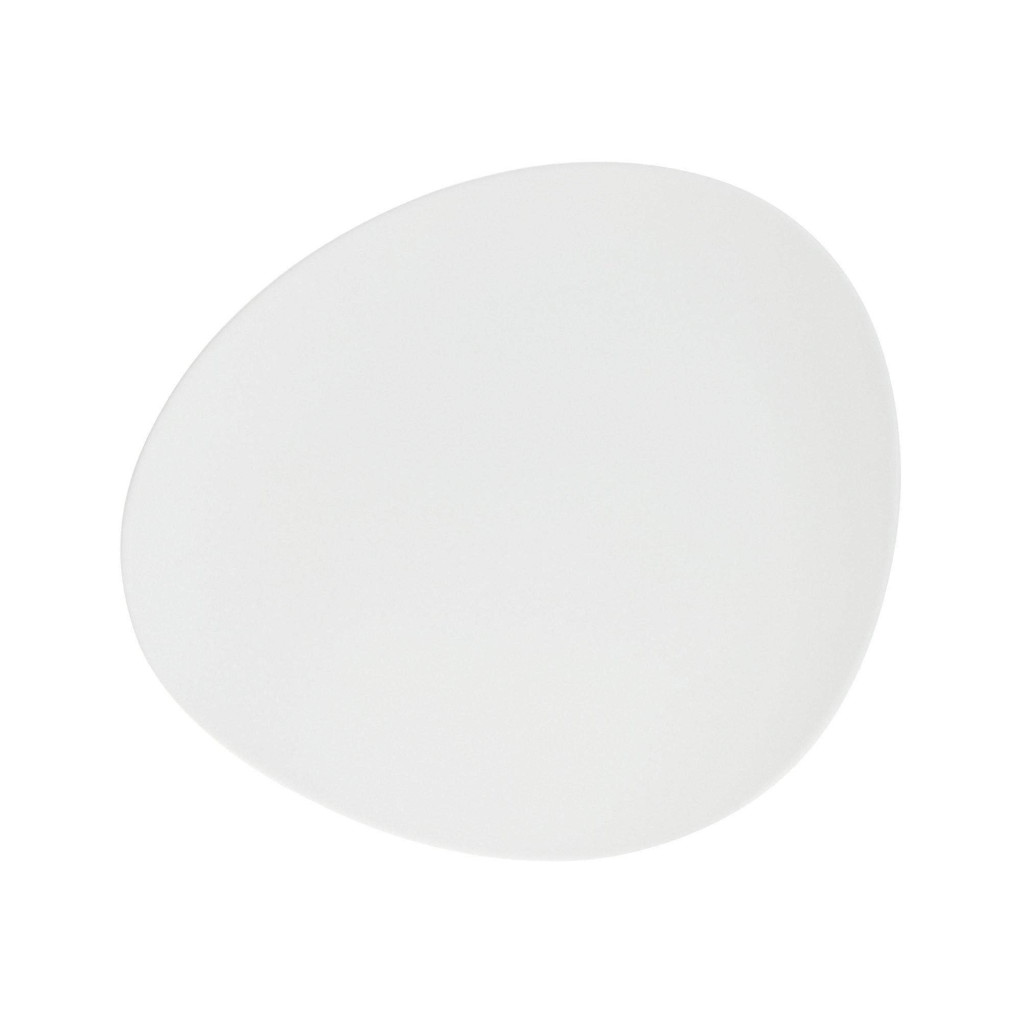 DESSERTTELLER Galet Weiß 23/20/2 cm - Weiß, Keramik (23/20/2cm) - Secret de Gourmet