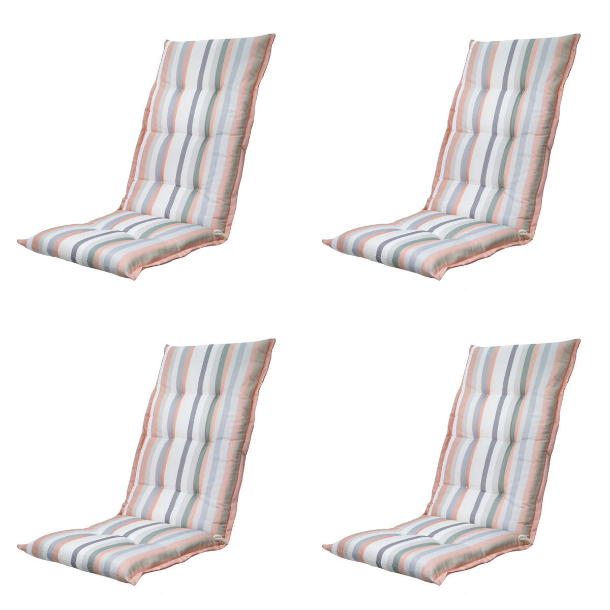 GARTENSTUHLKISSEN Righe 123/50 cm 4er-Set - Multicolor, Textil (50/7/123cm) - Madison