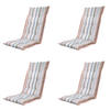 GARTENSTUHLKISSEN Righe 123/50 cm 4er-Set - Multicolor, Textil (50/7/123cm) - Madison