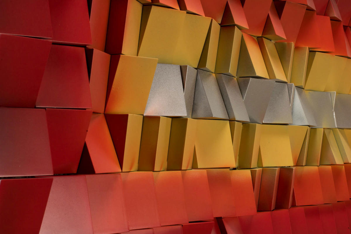 WANDBILD Rot 130/53 cm - Rot/Weiß, Holz/Kunststoff (7.07/53cm) - KUNSTLOFT