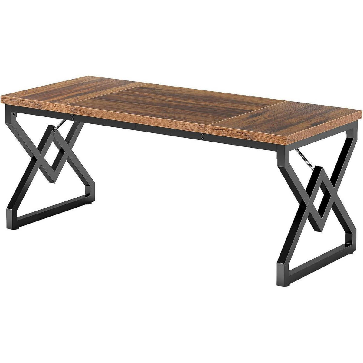 SCHREIBTISCH Vintage Brown 160 x 70 cm - Braun, Holzwerkstoff (70/160/75cm)