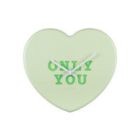 WANDUHR Heart Candy 27/30/27 cm - Grün, Kunststoff (30/27/27cm) - Karlsson