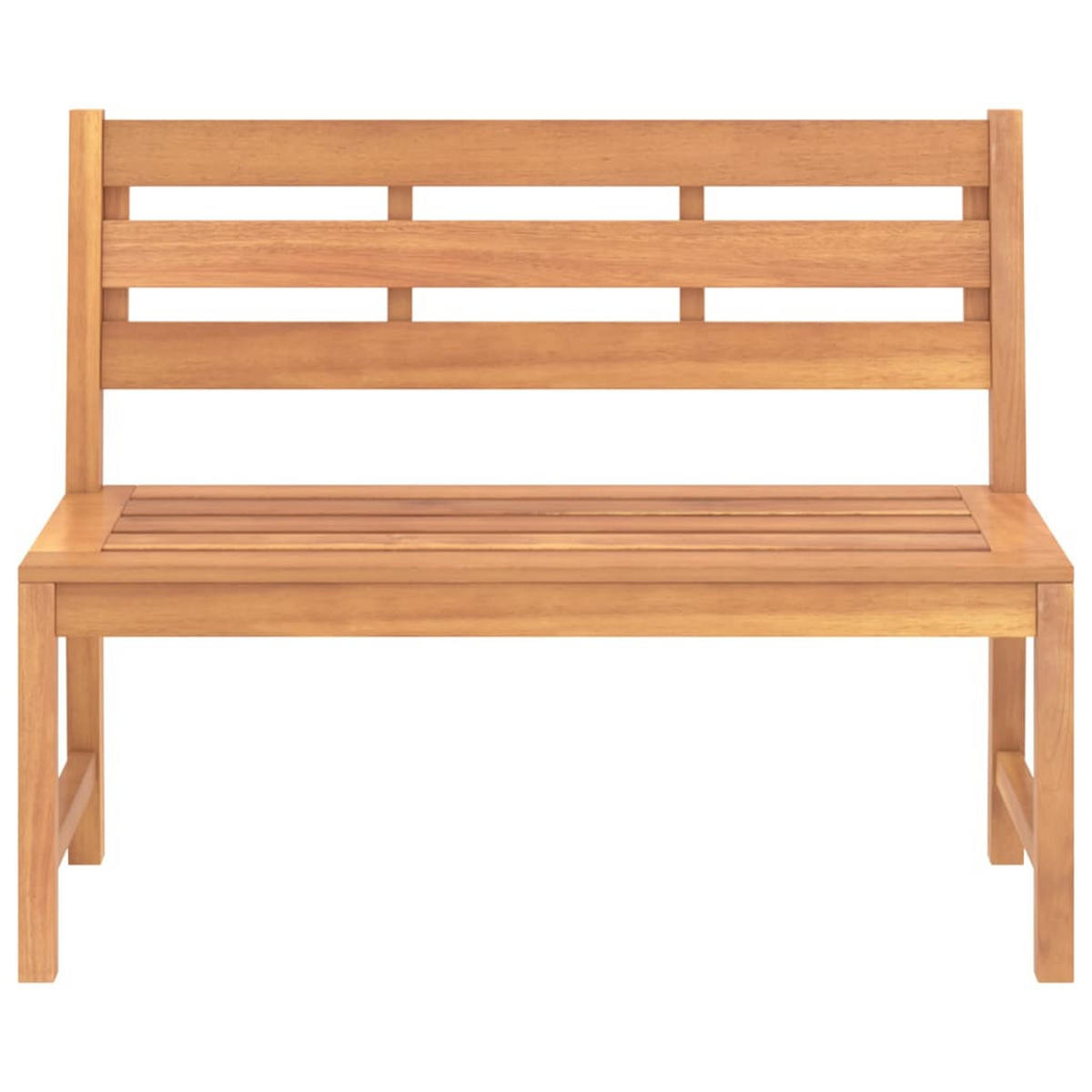 GARTENBANK 114 Cm Massivholz Teak - Braun, Holz (114/90/59cm) - vidaXL