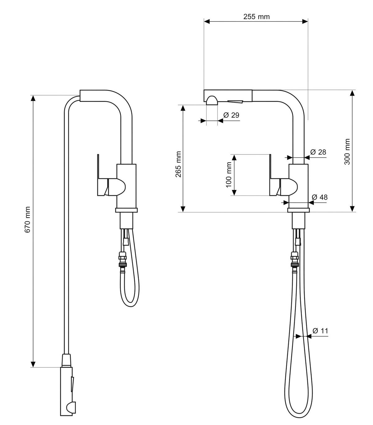 SPÜLBECKEN MILANO mit Batterie Siphon - Schwarz, Kunststoff/Stein (46/16/57cm) - Granitan
