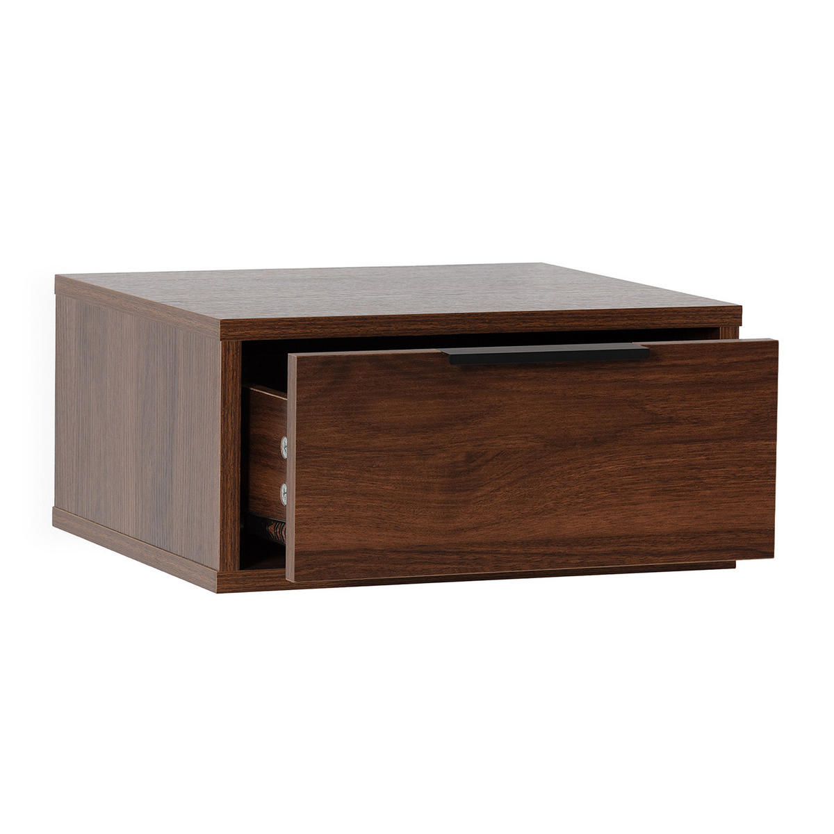 SCHWEBENDER NACHTTISCH Auri Walnuss - Walnussfarben, Holzwerkstoff (40/19/35cm) - VS Venta-stock