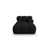 CHAISELONGUE rechts Bellis aus 3D-Stoff schwarz - Schwarz, Textil (94/70/155cm) - Micadoni