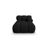 CHAISELONGUE rechts Bellis aus 3D-Stoff schwarz - Schwarz, Textil (94/70/155cm) - Micadoni