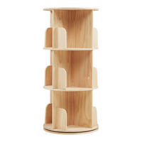 KINDERREGAL Chasek - Naturfarben, Holz (44/95/44cm) - [en.casa]