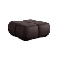 POUF Kunstleder Violett - Blau/Pflaume, Leder/Kunststoff (95/41/95cm) - Makamii