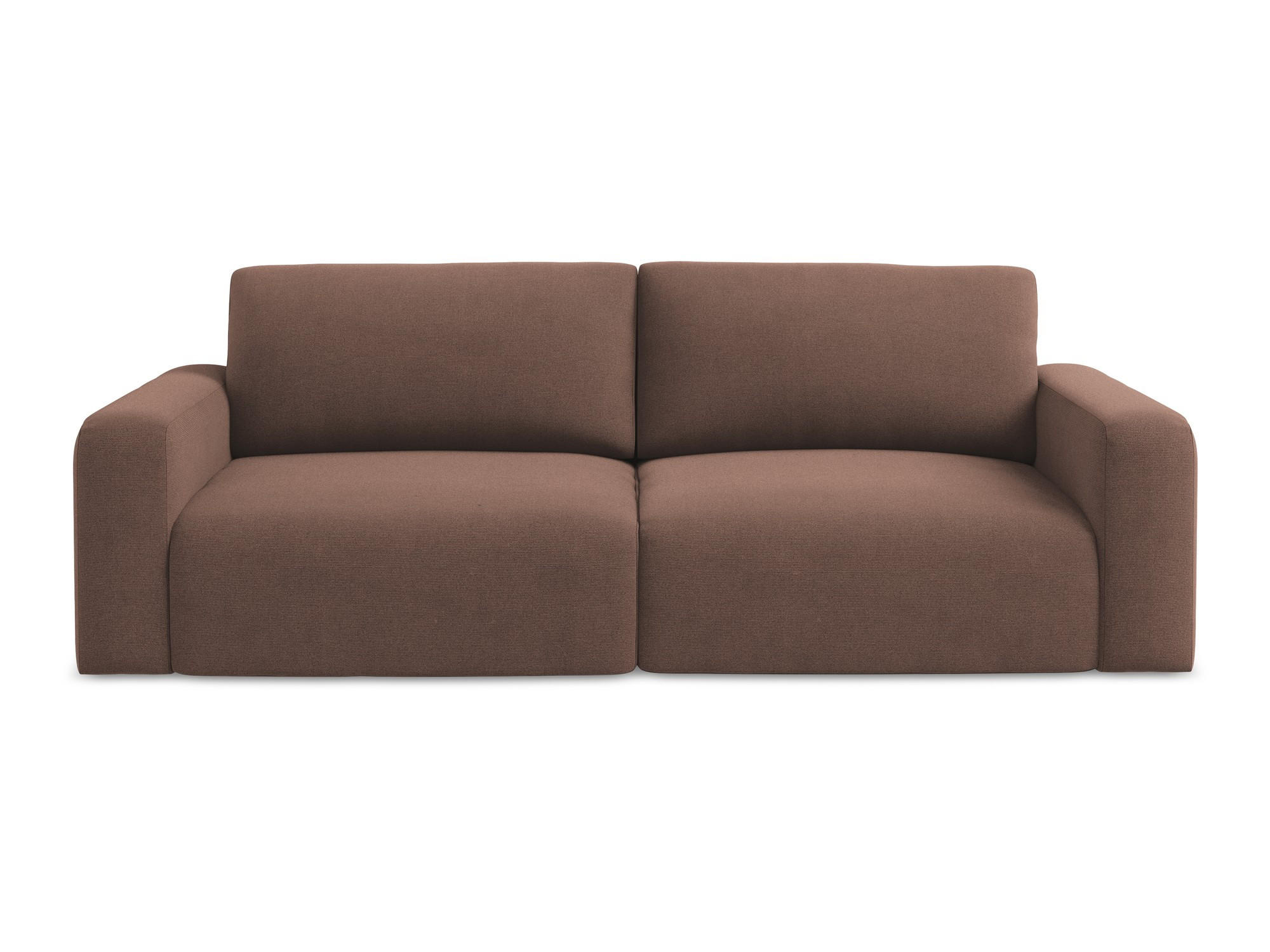 3-SITZER SOFA mit Schlaffunktion Strukturstoff Stoff Pink - Pink/Hellrosa, Kunststoff/Textil (244/79/102cm) - Makamii