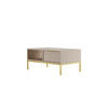COUCHTISCH Austin II 60/45,4/100 cm - Beige/Goldfarben, Holzwerkstoff (100/60/45cm) - Kocot Kids