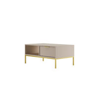 COUCHTISCH Austin_100 60/45/100 - Kaschmir/Goldfarben, Holzwerkstoff (100/60/45cm) - RAUMHIRSCH FURNITURE