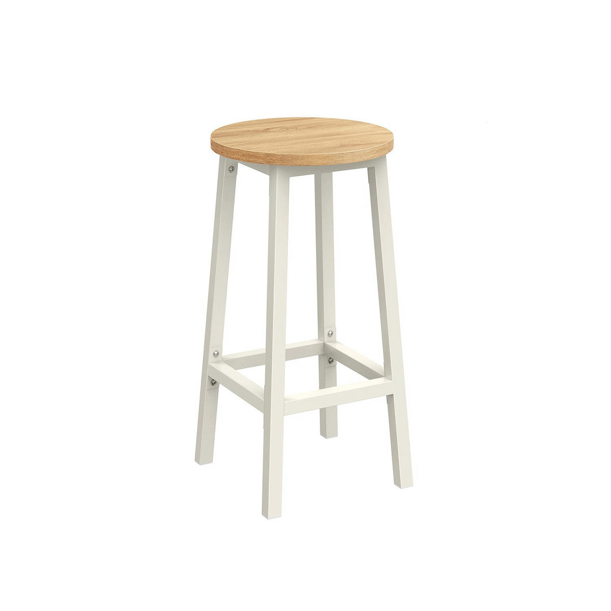 BARHOCKER ANTANANARIVO 2ER-SET - Beige, Holzwerkstoff (32/65/32cm) - Hansiro