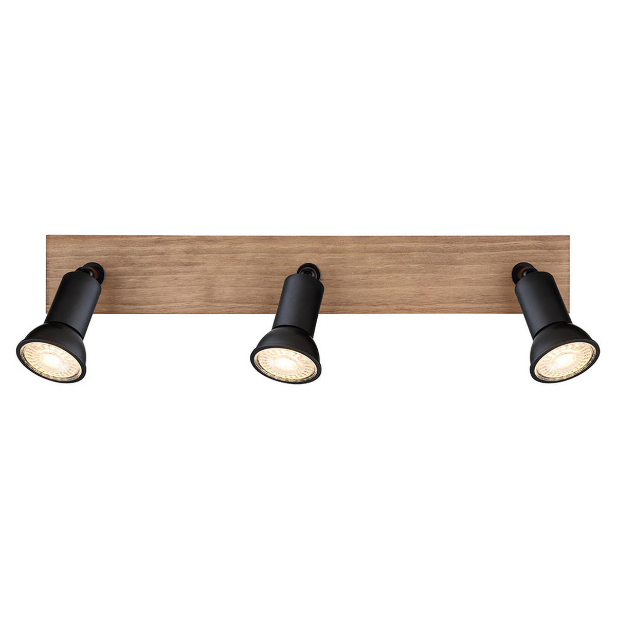 DECKENLEUCHTE Drew Holzoptik Braun - Braun, Holz (40/6/9cm) - Globo Lighting