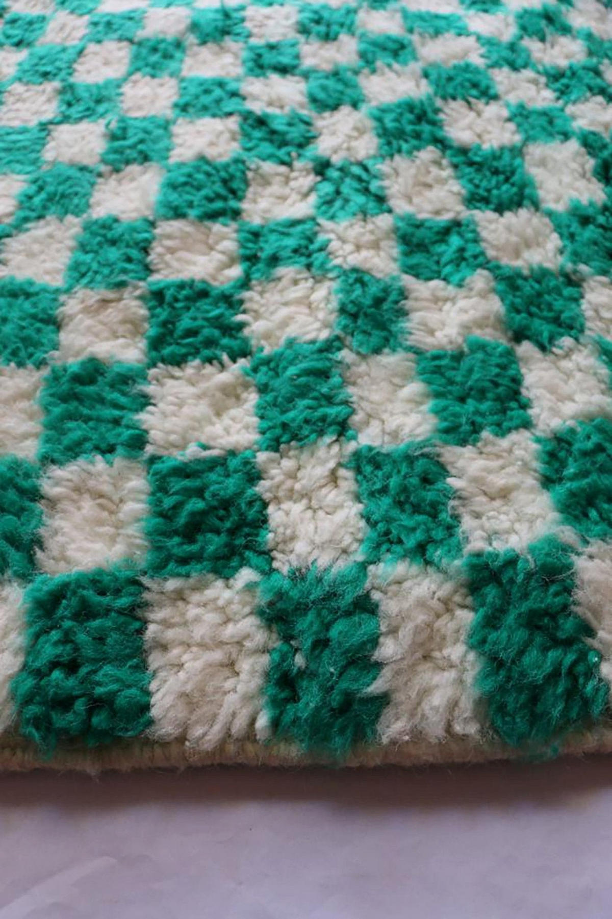 BERBERTEPPICH aus reiner Wolle 166x 269 cm - Grün, Naturmaterialien (166/269cm) - AFK Living