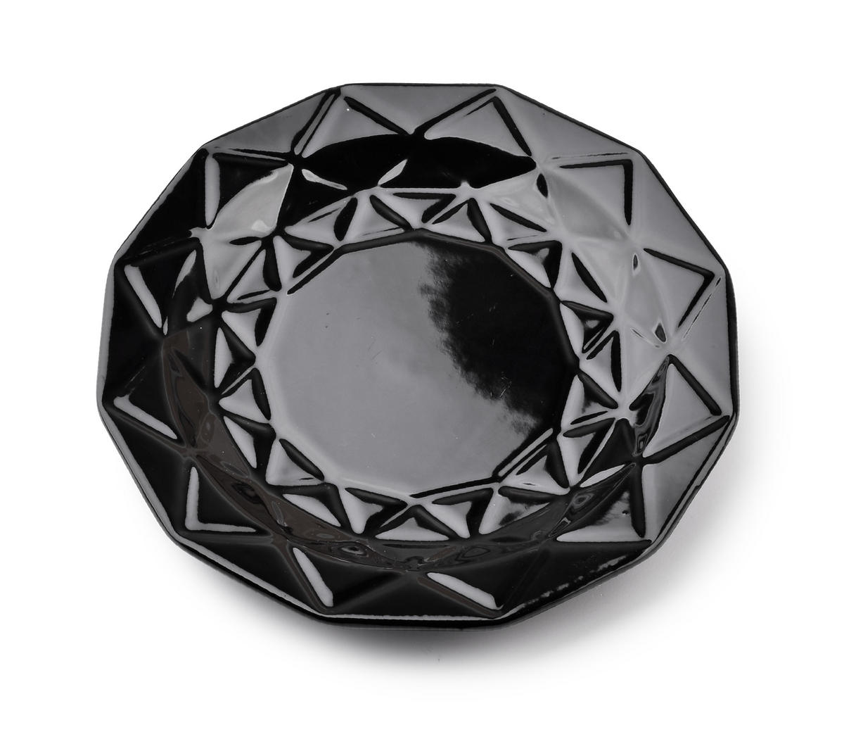 DESSERTTELLER Adel Schwarz 19.5/19.5/2 cm Keramik - Schwarz, Keramik (19.5cm) - Mondex