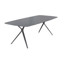 GARTENTISCH Balu, 240x100x75cm, Aluminium-Stein, Anthrazit - Anthrazit, Stein (100/240/75cm) - dasmöbelwerk