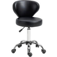 BÜROHOCKER DE-18009 höhenverstellbar 49-64 cm, ergonomisch Schwarz - Schwarz, Metall (54/88/45cm) - ComfortXL