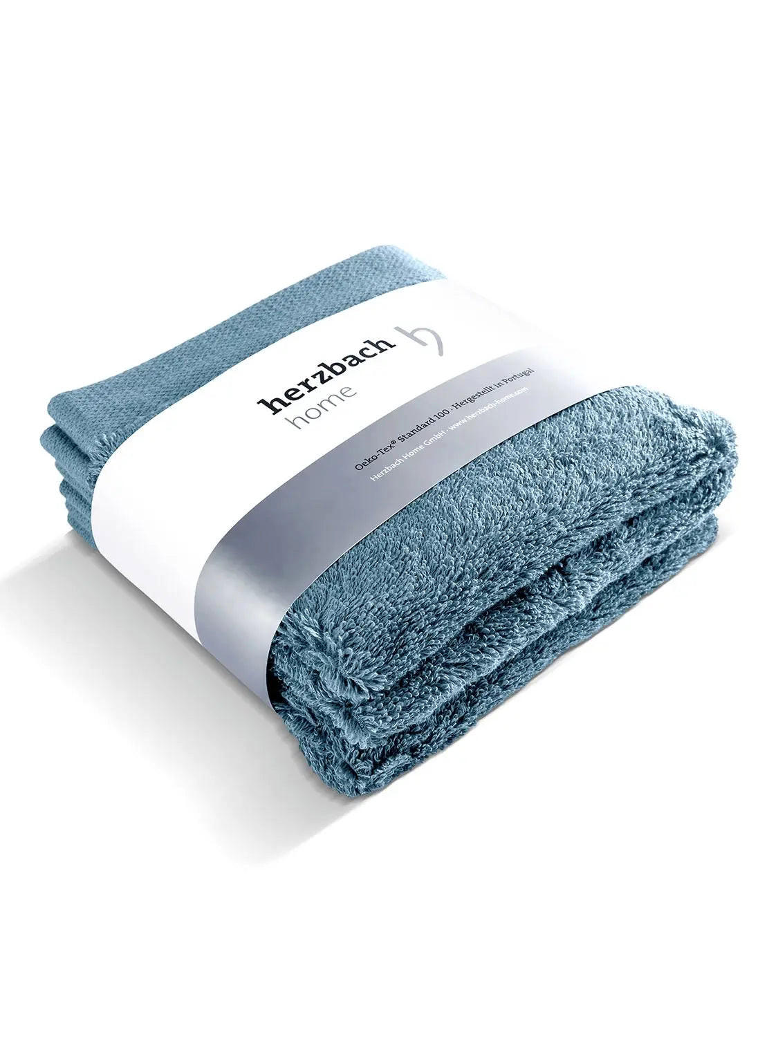 SEIFTUCH 3er Set Pura Blau - Blau, Textil (30/30cm) - Herzbach Home
