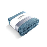 SEIFTUCH 3er Set Pura Blau - Blau, Textil (30/30cm) - Herzbach Home