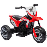 HOMCOM Kinder Elektro-Motorrad, 6V Kindermotorrad mit Hupe, Startup-Musik - Rot, Kunststoff/Metall (71/40.5/43.5cm) - HOMCOM