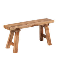 BANK Palma 84cm, Massivholz naturfarben - Naturfarben, Holz (29/41/84cm) - CREEDWOOD