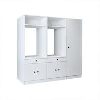WASCHMASCHINENSCHRANK Serie 1 194cm Breit, 184cm Hoch - Weiß, Holzwerkstoff (194/184/67cm)