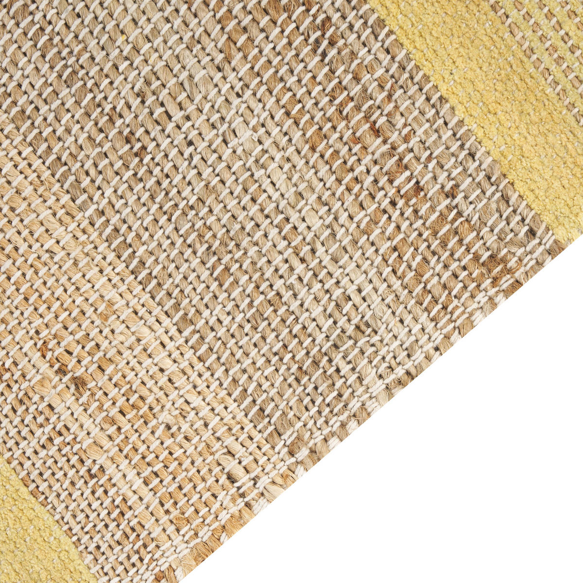 PREPROGA pletena Talpur 230/160 cm - bež, naravni materiali (160/230cm) - Beliani