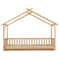 HAUSBETT Massivholz 200/90 cm + 200/180 cm Natur - Ahornfarben, Holz - Raumix