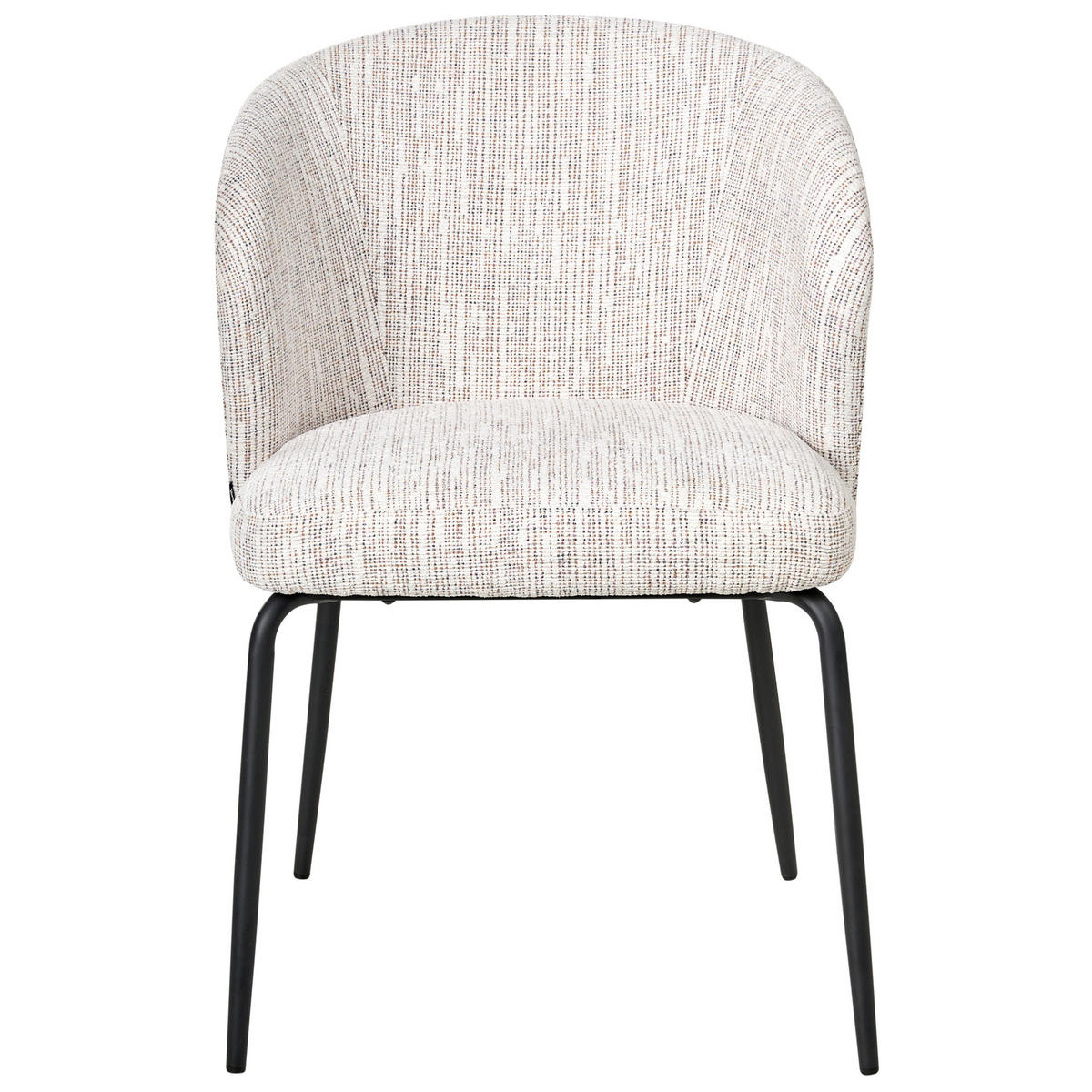 ESSZIMMERSTUHL 2er-Set Weiß/Bunt Zana - Multicolor/Weiß, Textil (55/81/56cm) - Beliani