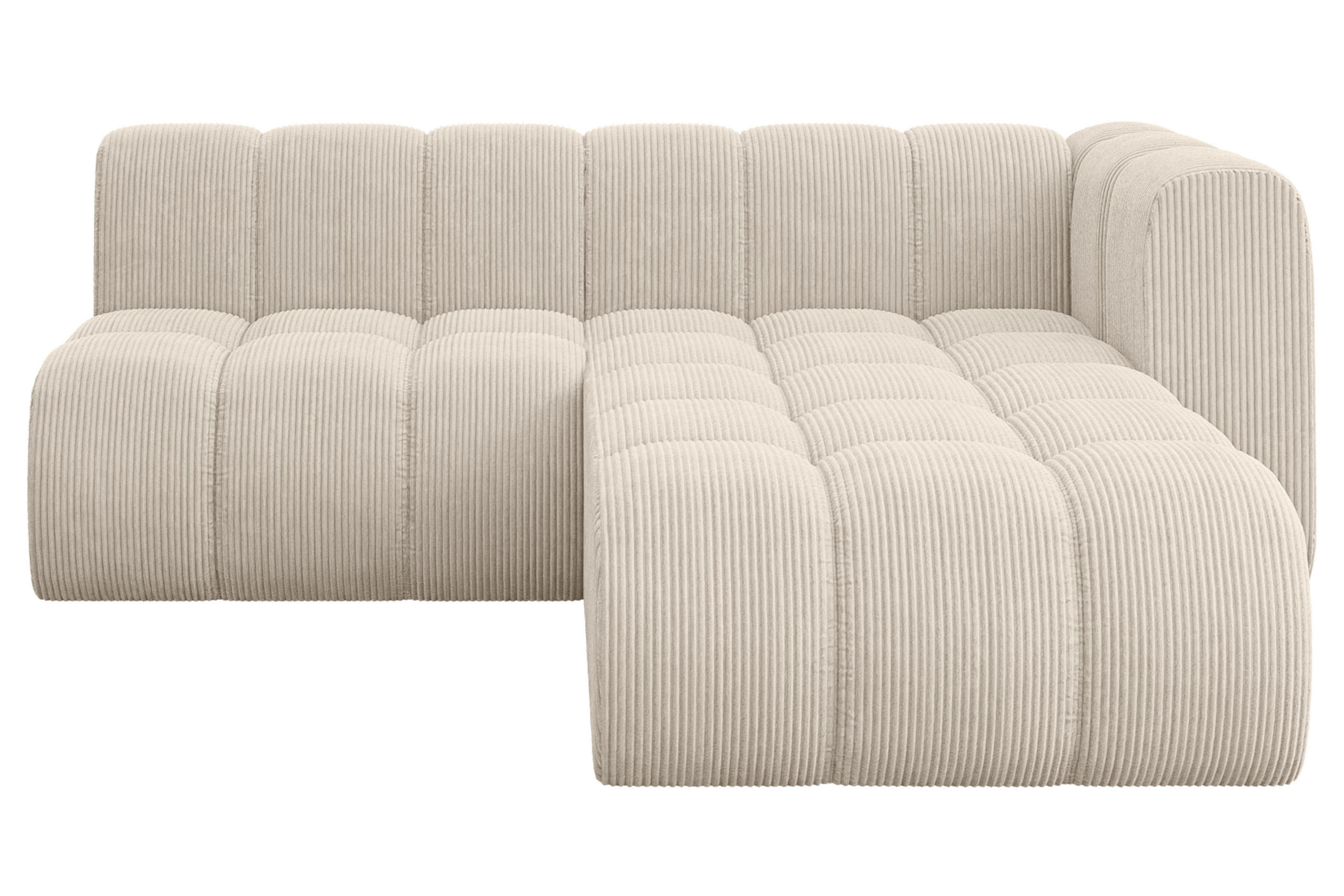 ECKSOFA modulares Sofa Darnel-L1 - 205x177x70 cm Beige - Beige, Holzwerkstoff/Textil (205/177cm) - ALTDECOR