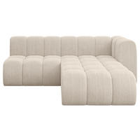 ECKSOFA modulares Sofa Darnel-L1 - 205x177x70 cm Beige - Beige, Holzwerkstoff/Textil (205/177cm) - ALTDECOR