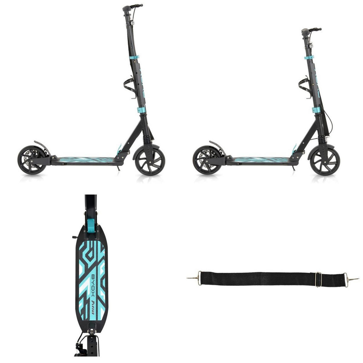 KINDERROLLER Plexus blau Bremse Stoßdämpfer Flaschenhalter bis 100 kg - Blau, Metall (93/40/80cm)