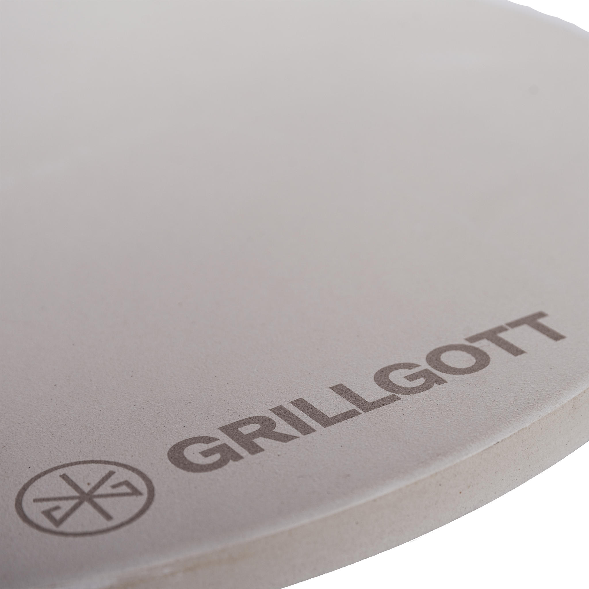 PIZZASTEIN 38cm - Edelstahlfarben, Stein (38/38cm) - Grillgott