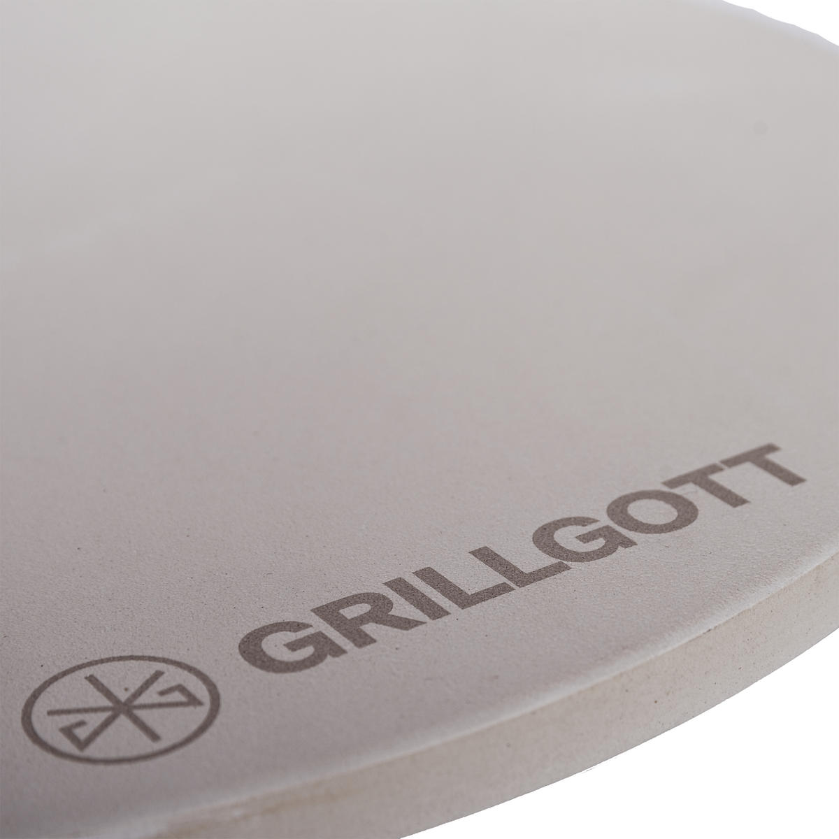 PIZZASTEIN 38cm - Edelstahlfarben, Stein (38/38cm) - Grillgott