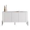 SIDEBOARD Vera 150 - Schwarz/Weiß, Holzwerkstoff/Metall (150/80/40cm) - MIRJAN24