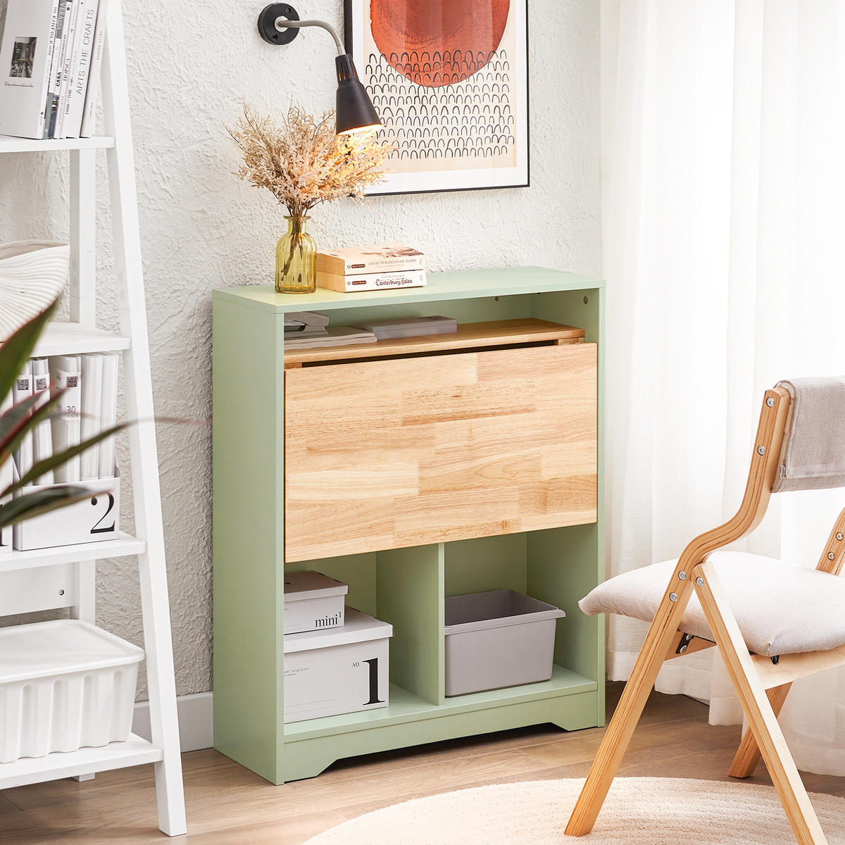 KLAPPTISCH Grün - Grün, Holz/Holzwerkstoff (54/70/85cm) - SoBuy