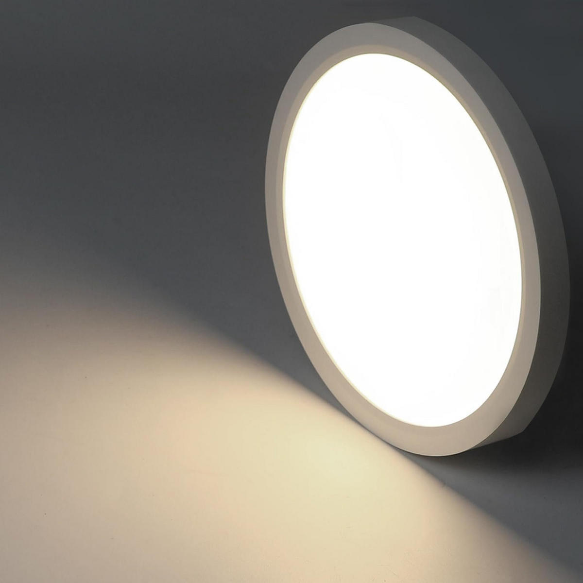 LED-DECKENLEUCHTE Hammer 29.5 cm - Weiß, Kunststoff (29.5/29.5/2.5cm) - Nettlife