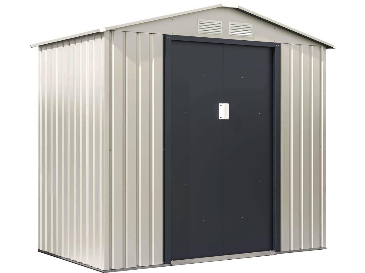 METALL-GARTENHAUS nebraska beige - Beige, Metall (213/195/191cm) - Habitat Garten