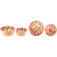 SCHALEN Fruit Party bunt 2er-Set - Multicolor, Metall (26/12/26cm) - FURNARO