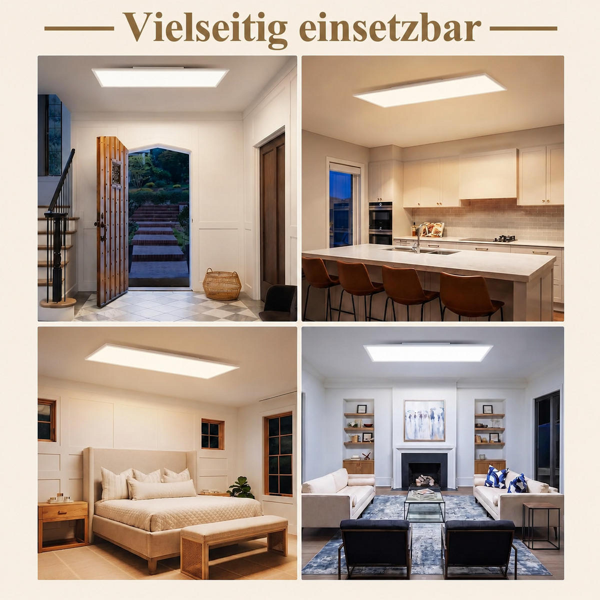 LED DECKENLEUCHTE Ixmar 100/25/5 cm - Weiß, Kunststoff/Metall (100/25/5cm) - ZMH