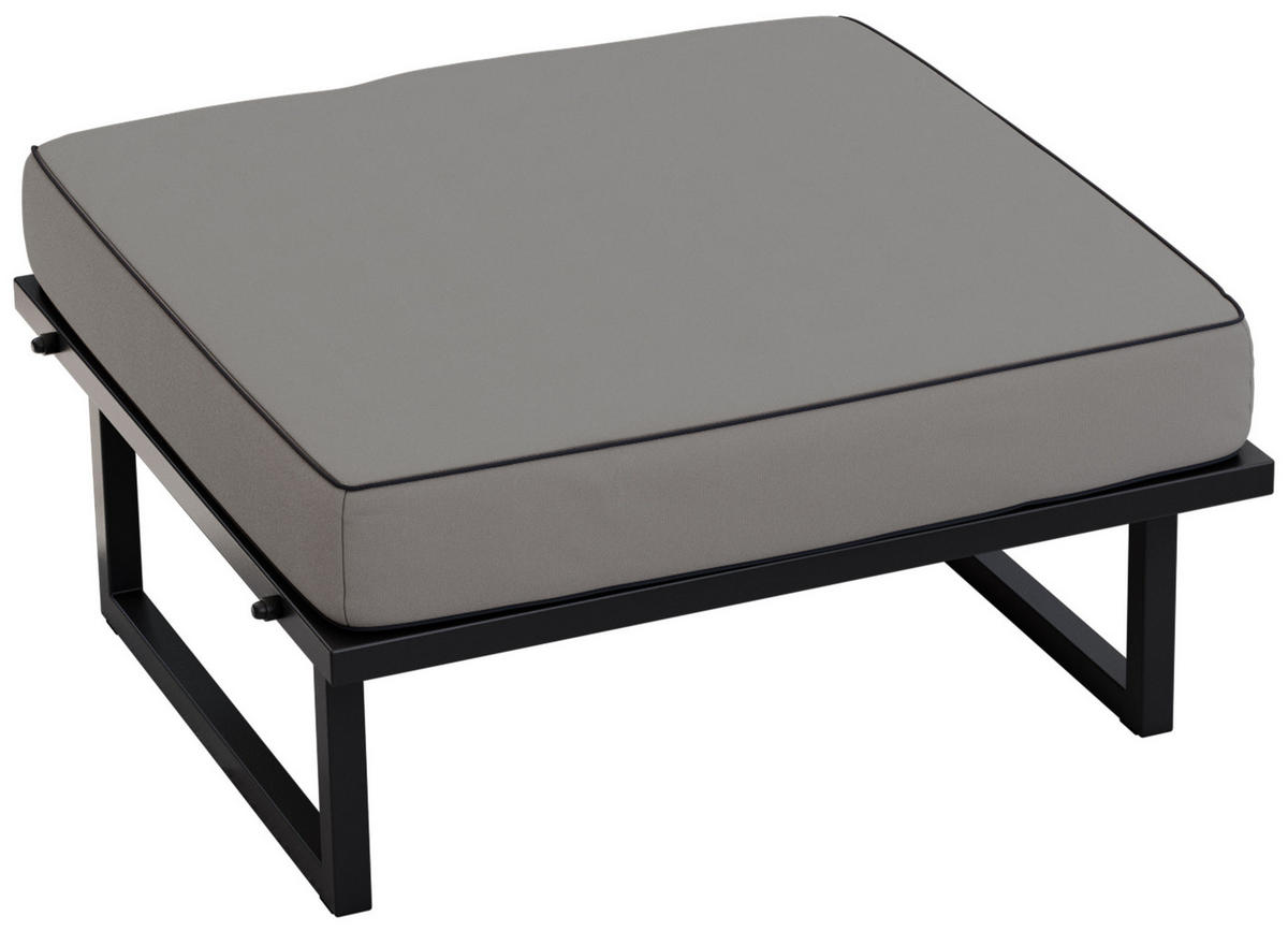 SITZHOCKER Elba - Grau - Grau, Textil (78/42/78cm) - MKS